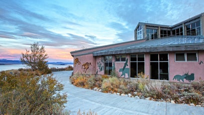 One of Kim's Migrating Murals, at the Mono Basin Visitor Center.