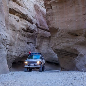 Anza Borrego's slot canyon isn't a challenging drive, but it sits amid other terrain that's as challenging as it gets. And this little Craigslist 4Runner can tackle any of it.
