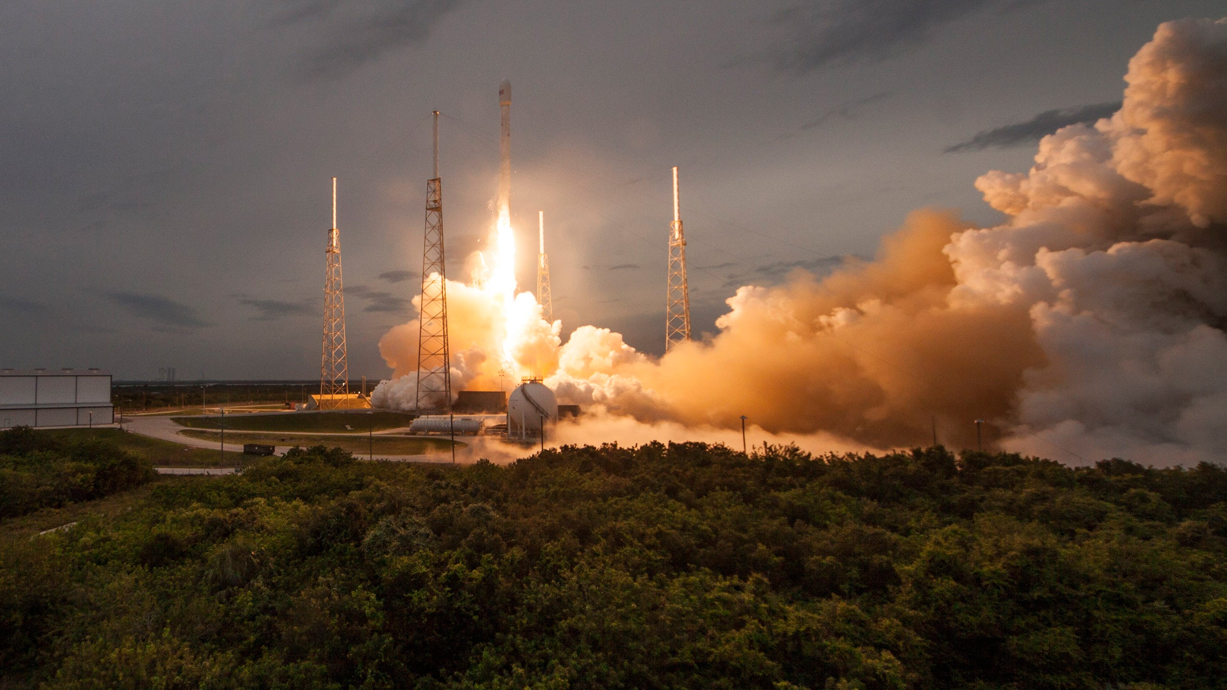 SpaceX's Falcon 9 rocket launches from Florida's Cape Canaveral Air Force Station.