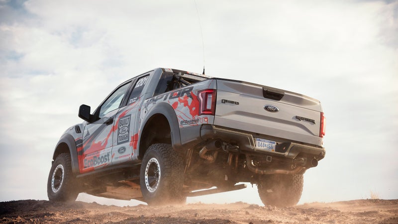 The 2017 Raptor rests on a uniquely-reinforced, fully-boxed frame that should be capable of huge off-road abuse.