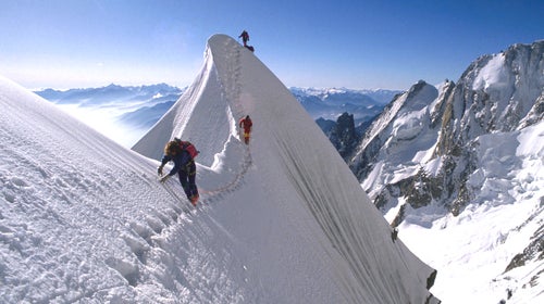 Some climbing routes are no longer listed in guidebooks because they're too prone to rockfall in recent years.