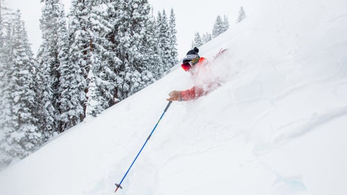 Jamie Starr with Dynafit gets waist-deep in the Red Coon Glades.