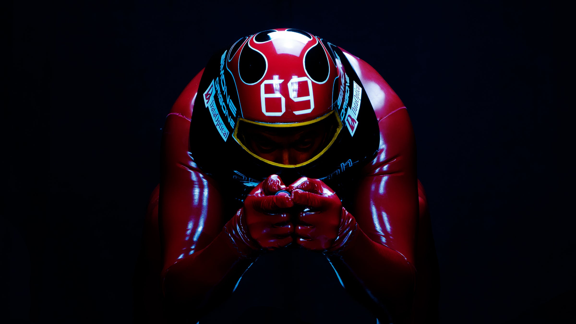 Origone's aerodynamic crouch.