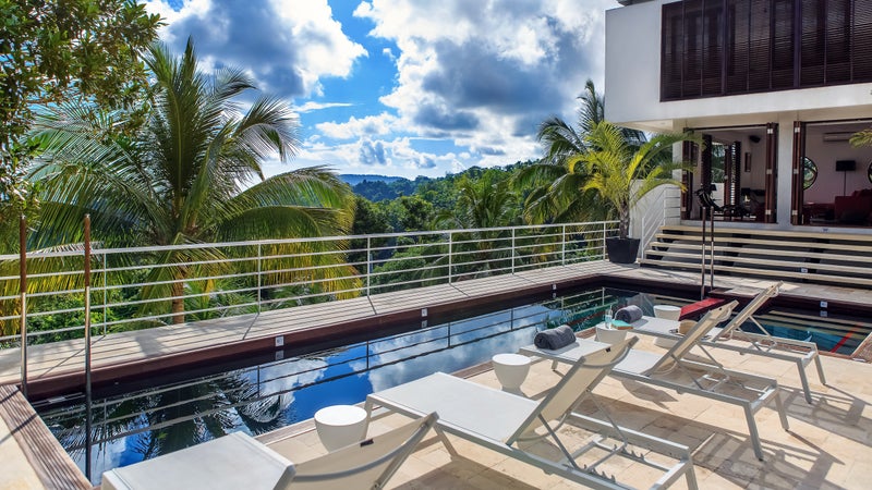 The pool at Cocosan, Jamaica