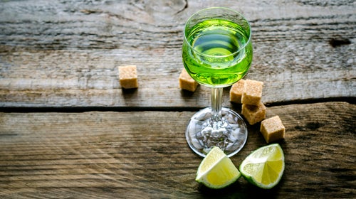 Products labeled as absinthe in the U.S. can't contain thujone, the chemical in authentic absinthe that supposedly causes hallucinations.