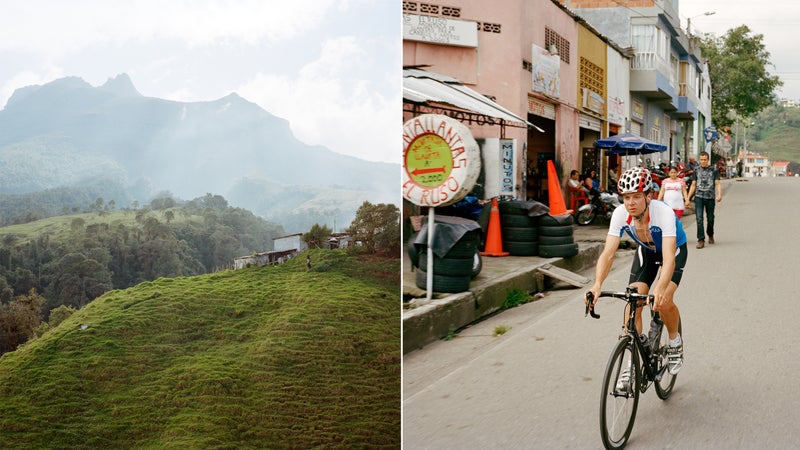 From left: Coffee fields; Alto de Letras.