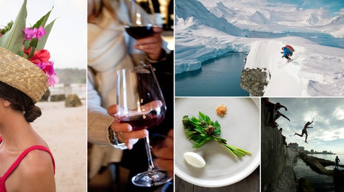 Some of our top destinations of the year, clockwise from left: Nihiwatu on Sumba Island, Indonesia; San Lorenzo Mountain Lodge in Dolomites, Italy; Wrangell-St. Elias National Park, Alaska; Havana, Cuba; and ä in Järpen, Sweden.