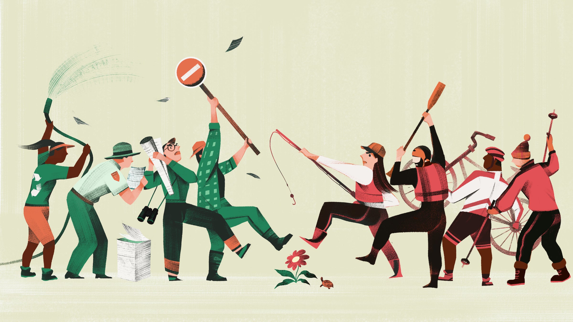 Conservationists and recreationists are supposed to be fighting for the same thing—instead, they're fighting over it.