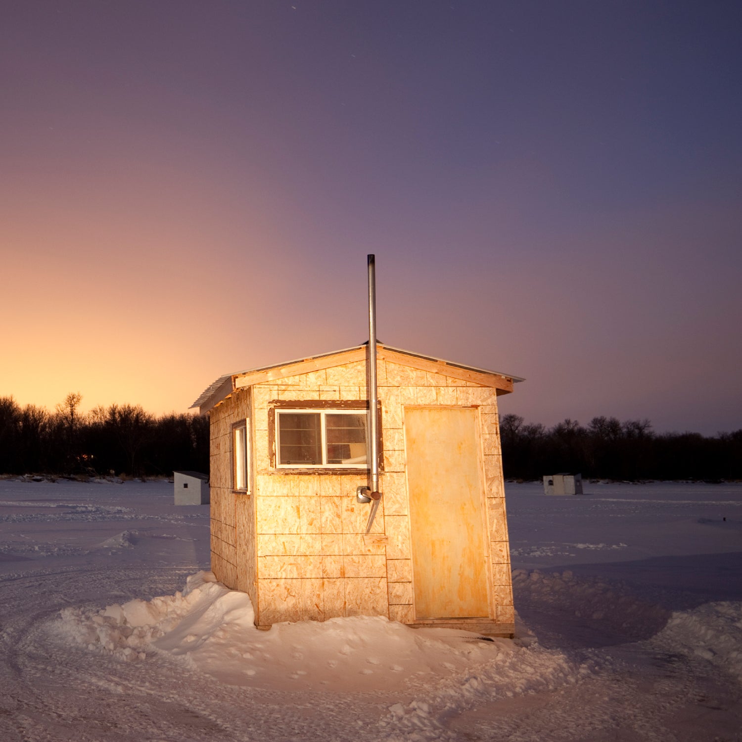 Fishing in a DIY Ice Fishing Shelter in Bitter Cold Weather (Ice Fishing  Shelter Build and Catch) 