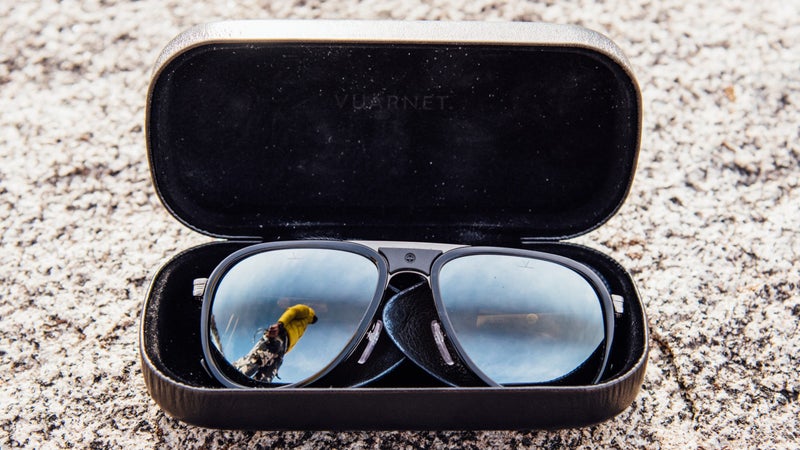 At $540-$600, the Glaciers are very expensive. But, every part of them feels like it. The lenses, for instance, are surrounded by an acetate "bumper" to hold them off the ground if dropped.