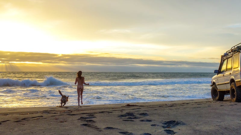 Just drive out on any beach you like, and set up camp. That's an unrealistic dream in most of the United States, but the reality in Baja.