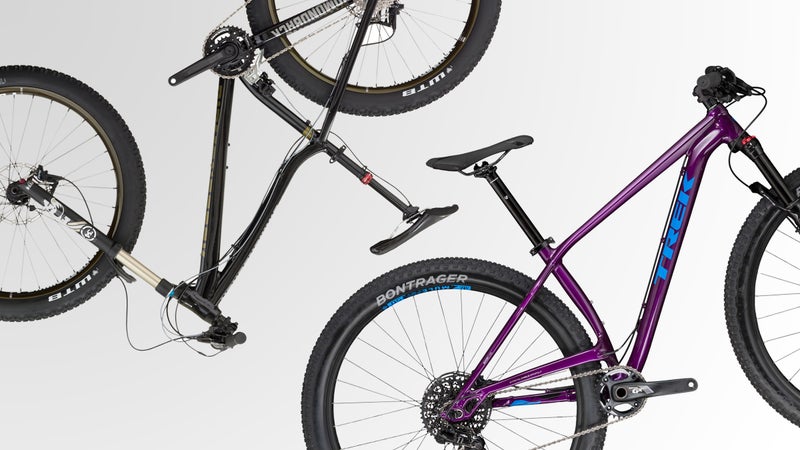 There are four categories of mountain bike frame to consider.