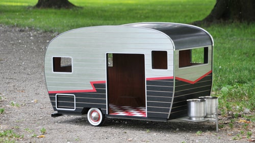 A stylish home for your favorite camping buddy.