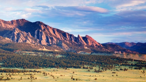 Boulder's favorite symbol—the Flatirons.