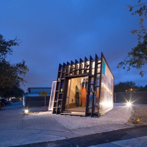 Part storage shed, part sun shade, part architectural marvel.