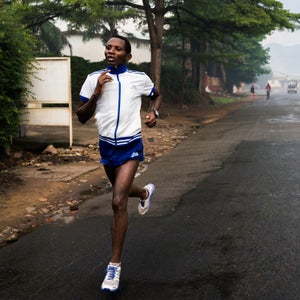 Ferdinand Nitunga continues to run despite the rising violence.