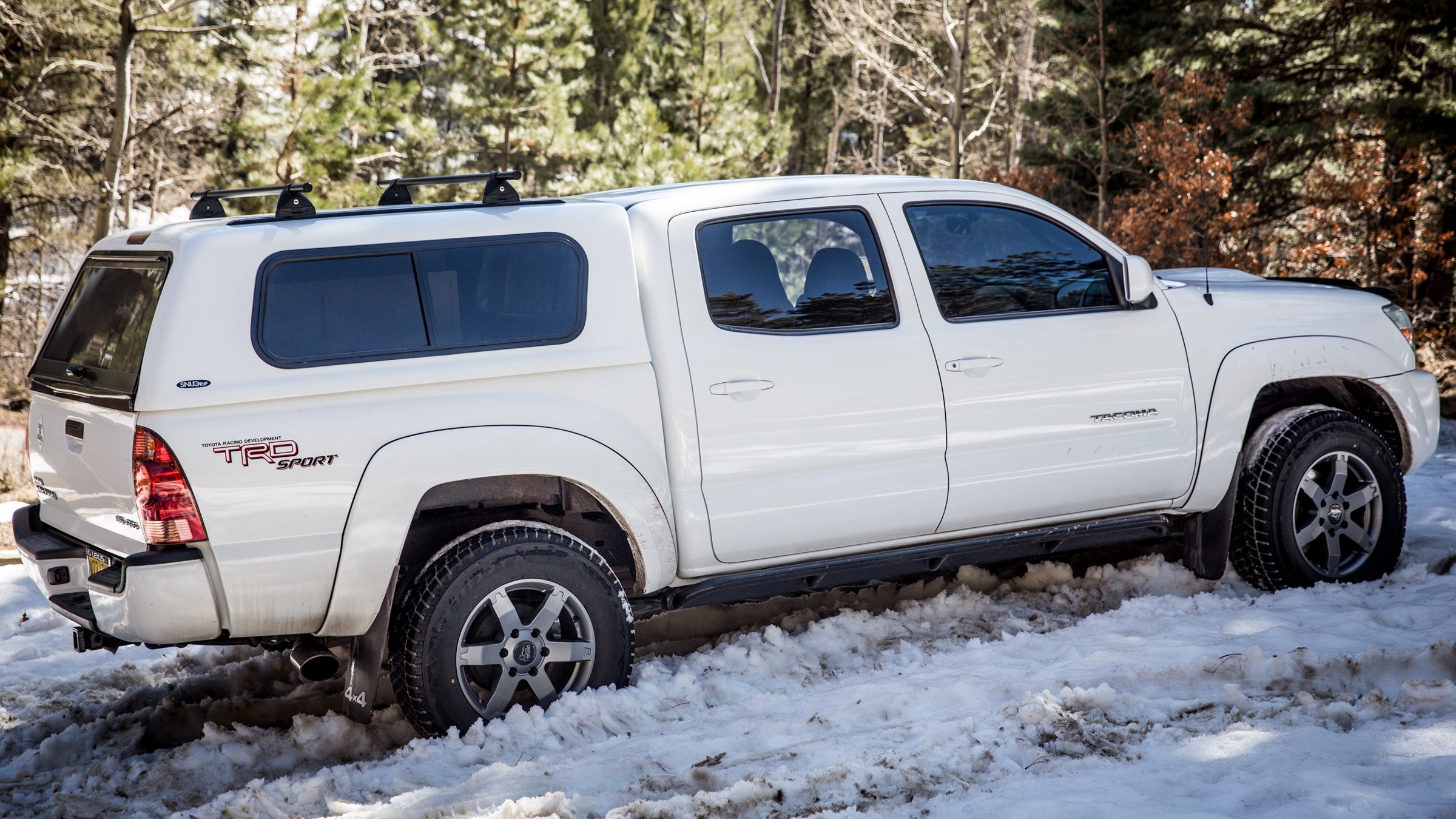 A 2005 Tacoma with Bridgestone Blizzaks.