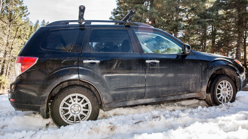 A TKyear Subaru Forester with Michelin X-Ice Xi3 tires.