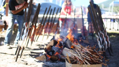 Summer in the PNW provides a plethora of activities. The Makah Days celebration is one of my favorites. People from the tribe set up stalls across town, in addition to traditional war canoe races, the aforementioned salmon bake and all kinds of traditional tribal dances, et al.