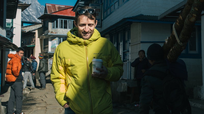 On the street in Lukla.
