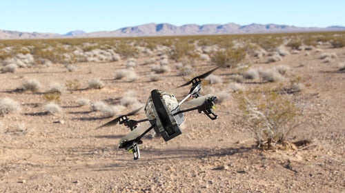 Researchers successfully trained Parrot's AR Drone 2.0 to navigate complicated trails in a forest.