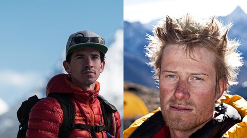 Adrian Ballinger, left, and Cory Richards, right, will attempt to climb Everest via the mountain's north side this season