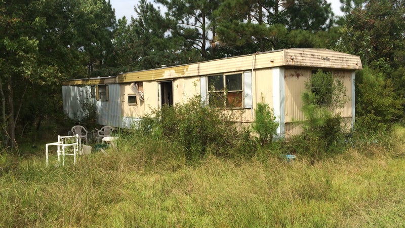 Grayson's trailer.