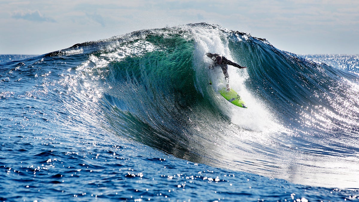 Forget California. Mike Gleason Surfs New Jersey.