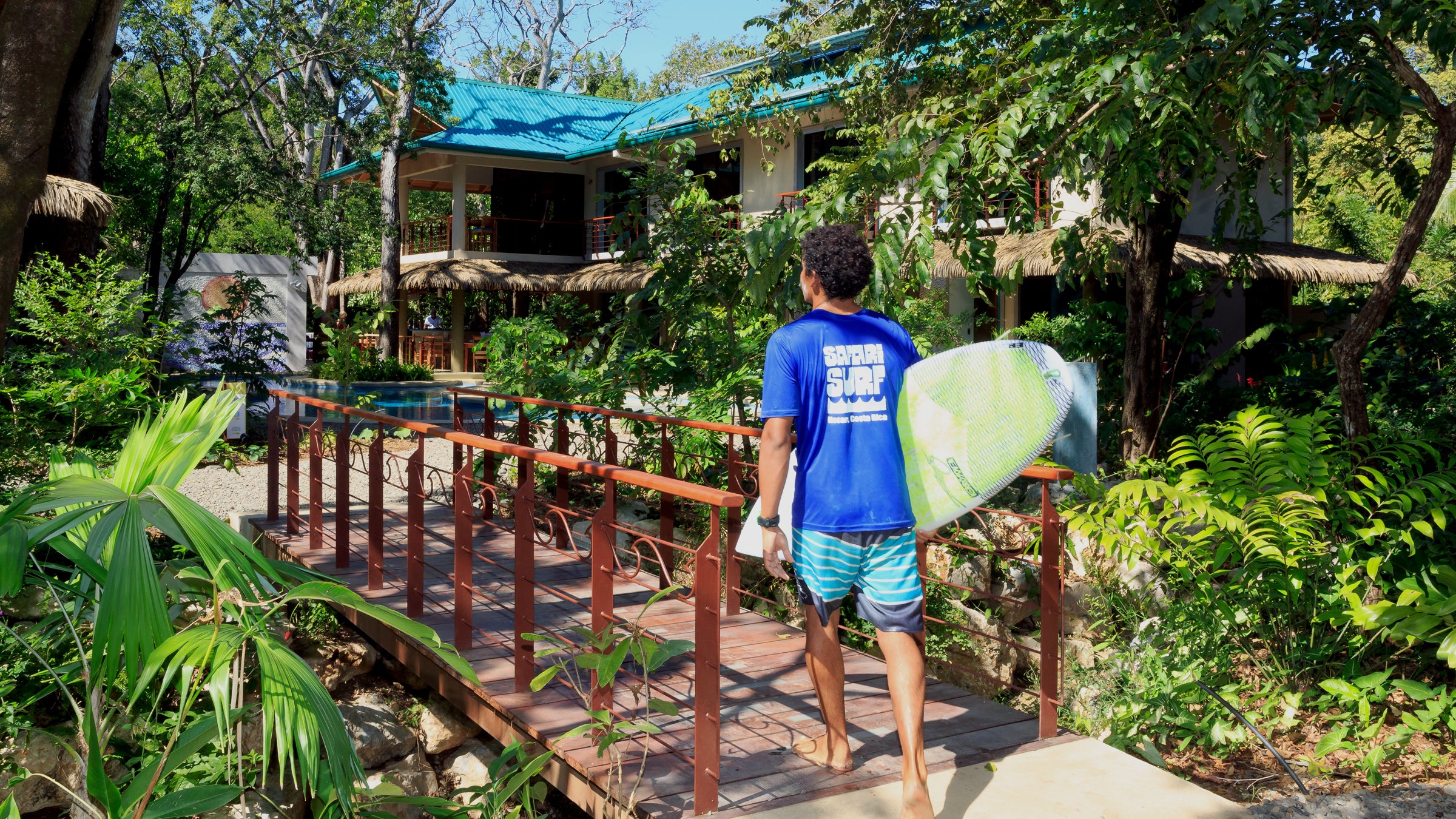 Just steps from the beach.