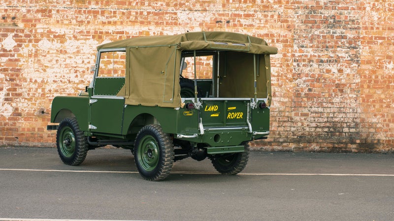 This is a short wheelbase 90 model. Land Rover will also be restoring several long wheelbase 110s.