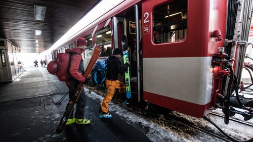The Swiss rail system is a good as it gets for a travelling skier. 聽Land in Zurich, walk downstairs to the train station, and you can get to the heart of every ski mecca in Switzerland.