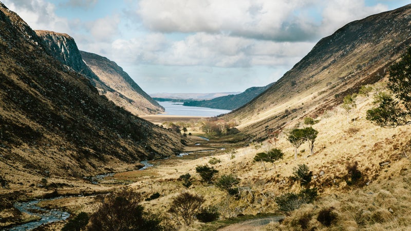 Glenveagh National Park, looking toward the shore of Lough Veagh.