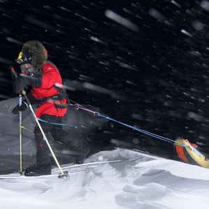 Mike Horn at Golomiyanniy, Ilsland of Sredny, North Siberia.  He and Borge Ousland left at 09:00 GMT 20.01.2006 for the North Pole, a distance of 1000 kms. If they get there before 21st March (sunrise at the North Pole) they will be the first to do it in winter. Cap Artichevsky is notorious for being a difficult point to start due to strong currents moving the fast ice. The conditions at the start were particularly treacherous as the temperatures were unusually high (-2 C) making this ice unstable. Fortunately a westerly wind had pushed fast ice on the western side of Cap Artichevsky, creating a bridge between the mainland and multiyear ice.  It is now a race against time to reach the multiyear before conditions change. Considering the difficult terrain and the fully laden sleds, it may take them up to two weeks to cover the 100 kms between the Cape and the safe ice.To know more about Borge and Mike visit www.ousland.com & www.mikehorn.com.
See more images go to 
www.devenish.ch/login  
user: mikehorn   Password: archive
 
Free press pictures do the same but put in password: press
International Picture distribution contact http://www.dppi.net/