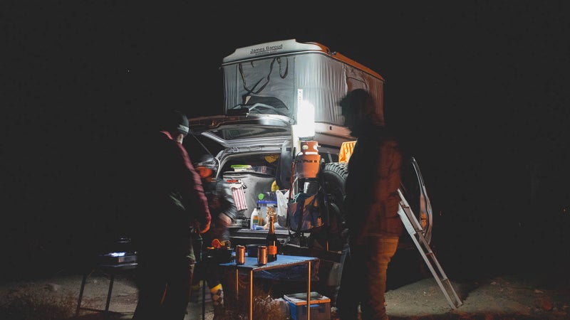 This is the rooftop tent dream: a luxury shelter that's easy to carry into the back end of beyond.