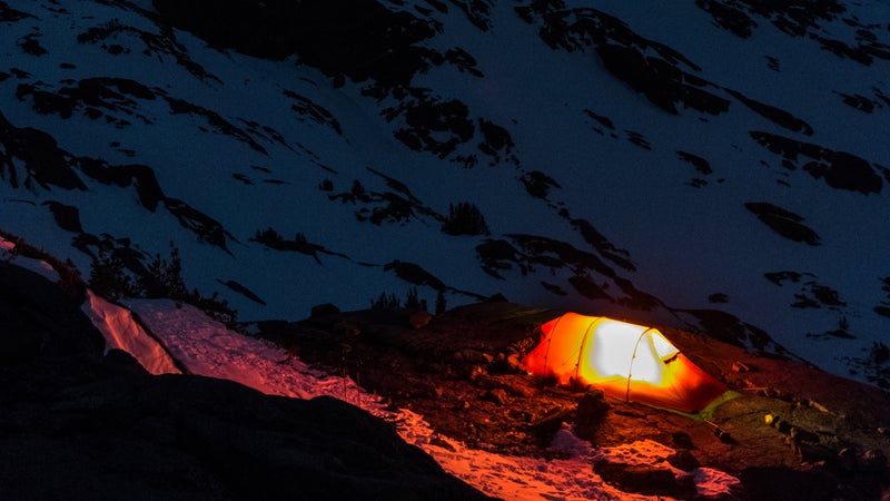 A cozy home on starry alpine nights.