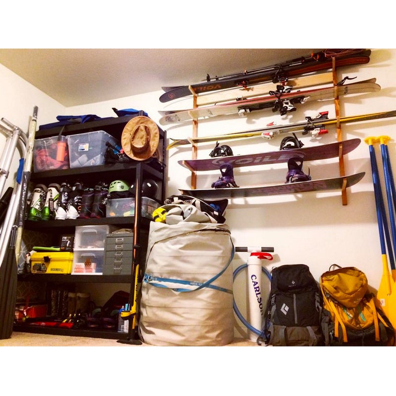 @Kittykatcooke: When your second bedroom is actually a gear room. All spruced up and ready for a summer of epic adventures (surfboards not pictured).