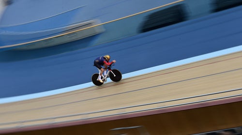 Bradley Wiggins broke cycling's hour record last June, riding 33.88 miles.