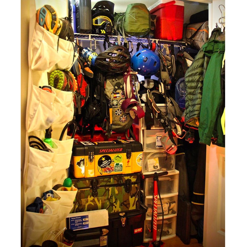 @timk85trek: A respectable gear cave for a one bedroom, 700-something-square-foot apartment in downtown D.C.