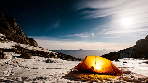 Want to recreate scenes like this one on Mt. Whitney? Then you're going to need a tent. Luckily, you don't have to spend a lot of money to get one.