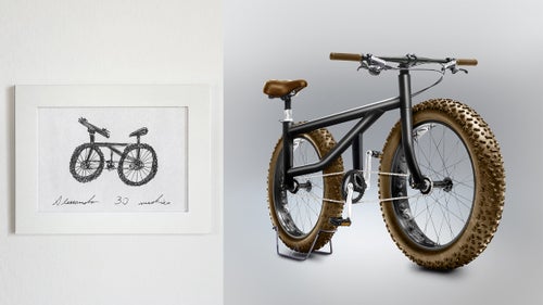 A design from my cousin, who鈥檚 a doctor and biked regularly until a few years ago. I guess he鈥檚 just not the best observer: his design is possibly the oddest, with both a lateral frame and two-wheel drive.