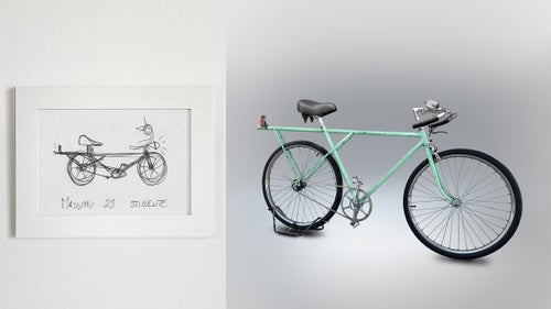 Massimo鈥檚 is the most functional, innovative design I rendered. It uses a bit more metal for the frame than the normal diamond shape, but it would actually ride pretty well.