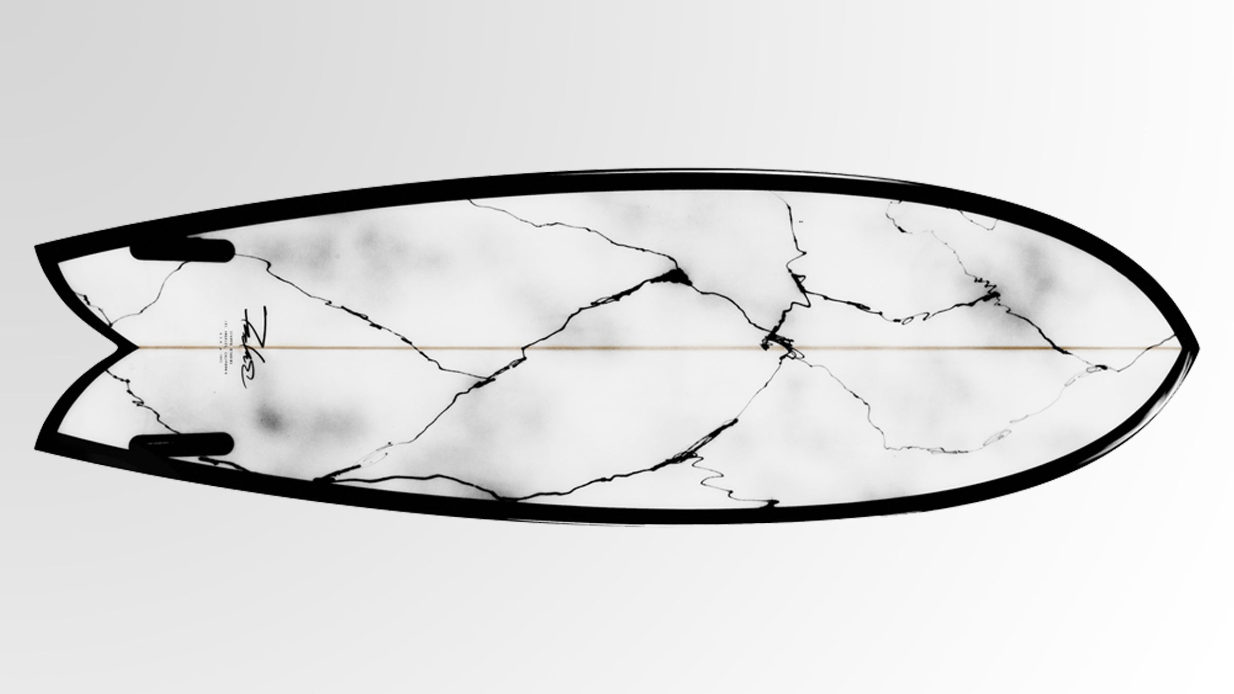 Not at all like riding a sheet of shattered marble, but just as pretty.