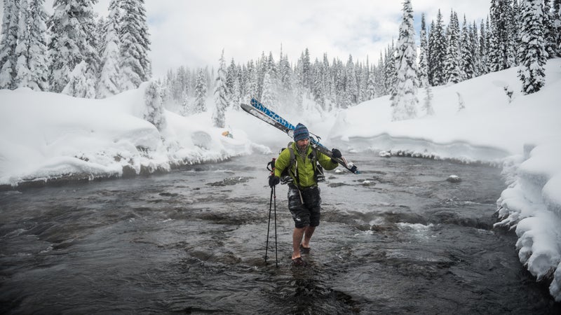 "We realized we could have a crazy adventure in our own backyard and see pristine wilderness that very few people have seen in the wintertime," says Jackson, Wyoming, photograhper Taylor Glenn. After Glenn and wildlife biologist Taylor Phillips brainstormed travel ideas, the two decided to try a 32-mile cross-country ski tour from Old Faithful to Yellowstone's Bechler Ranger Station last February. In addition to crossings like the Ferris Fork, the six-day journey involved dragging a sled through deep, unpacked snow, fully loaded. "It was a battle," Glenn says, "but it was worth it."
THE TOOLS: Nikon D750, 24-70mm f/2.8 lens, ISO 100, f/2.8, 1/3,200 second