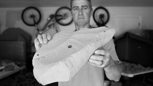 Louie Anderson is an accomplished outdoor climber, guidebook author, gym owner, route setter, and master shaper. He thinks a lot about the relationship between indoor and outdoor climbing.聽The outdoor climber in him wants holds that mimic real rock, while the route setter in him wants holds that draw climbers to a wall. When designing a new line like his recent set of granite holds, he often starts with a centerpiece shape, a large form that will attract climbers to and advertise the feel of a route.聽