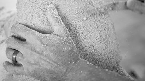 Shapers shave excess material quickly with a file or knife to realize the basic form of the hold.