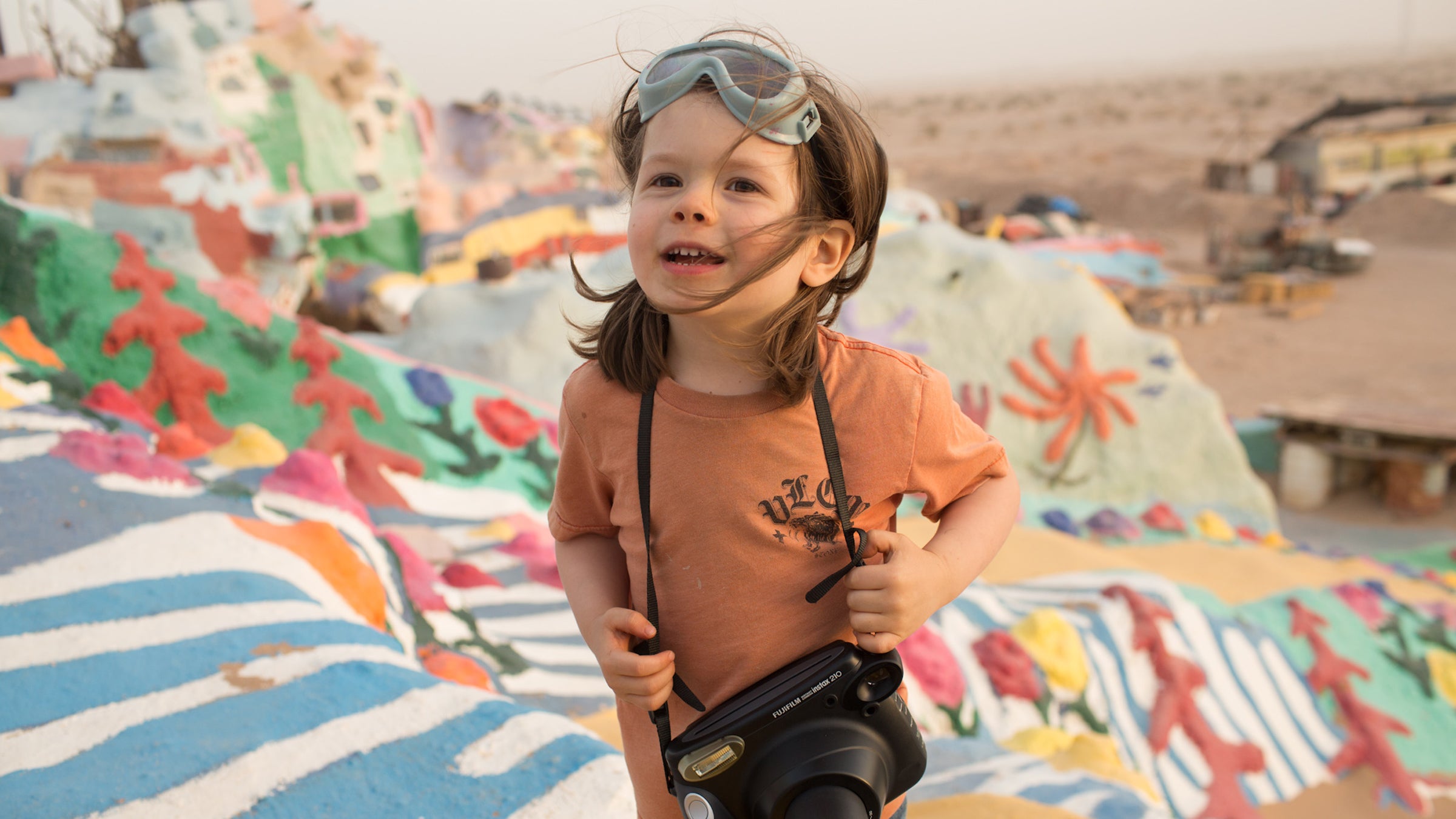 Hawkeye Huey on California's Salvation Mountain—his first photo trip.