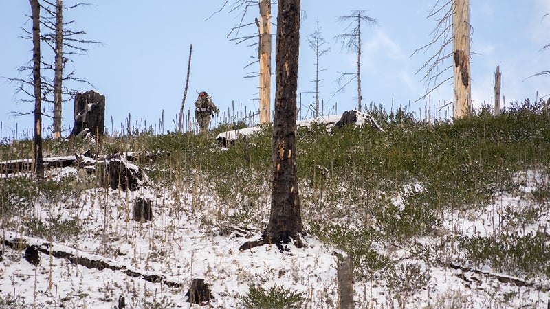 Carrying 80 Lbs through terrain like this, without a trail, will never be easy. Massive physical effort like this is one of the untold struggles of hunting. This sport takes real commitment.