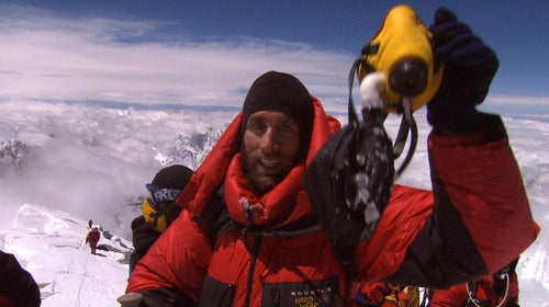 Weihenmayer on Everest's summit.
