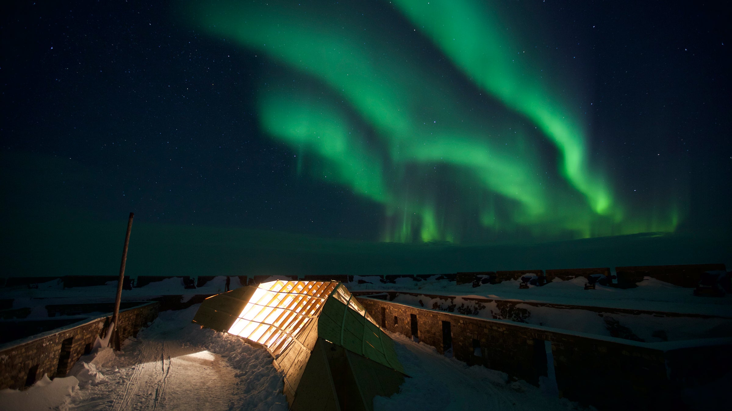 Can't beat dinner under the northern lights.