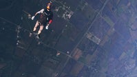 Skydiver Jesse 'Tex' Leos jumps from 15,000 feet and experiences about 50 seconds of free fall.